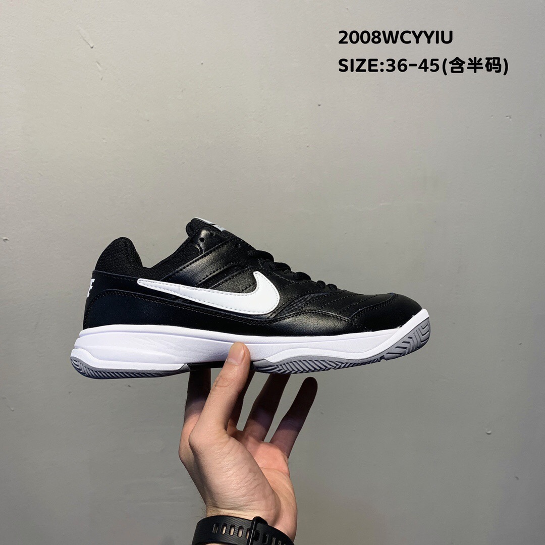 2020 Men Nike Court Lite II Black White Shoes